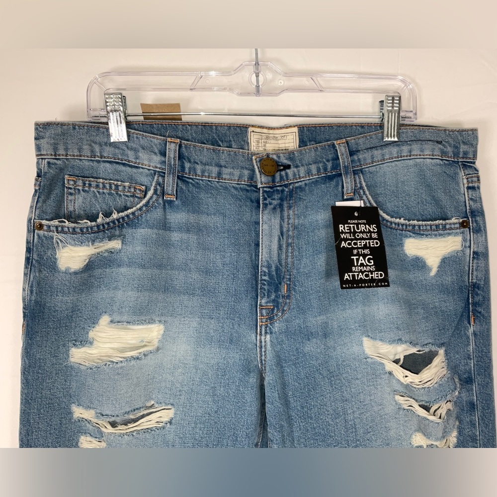 NWT Women’s‎ Current / Elliott The Fling Slim Boyfriend Blue Jeans 31” x 27” - Picture 4 of 7
